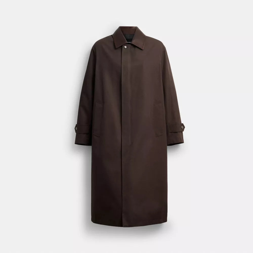 Twill Balmacaan - Dark Brown