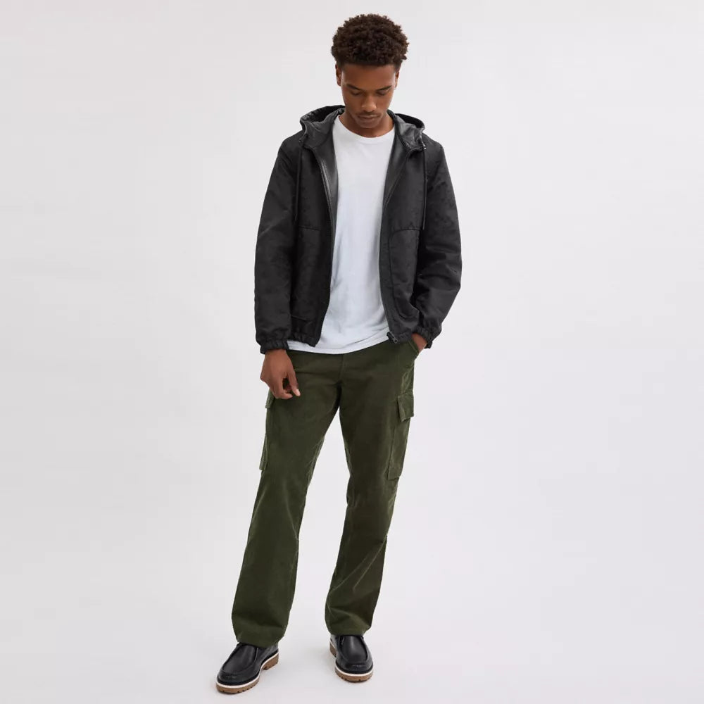 Reversible Leather Trainer - Black/Charcoal