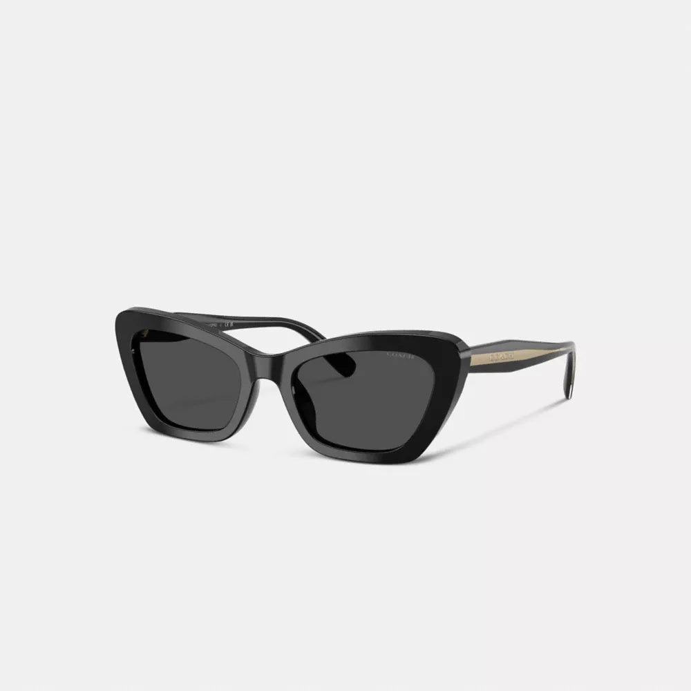 Wire Cat Eye Sunglasses - Black