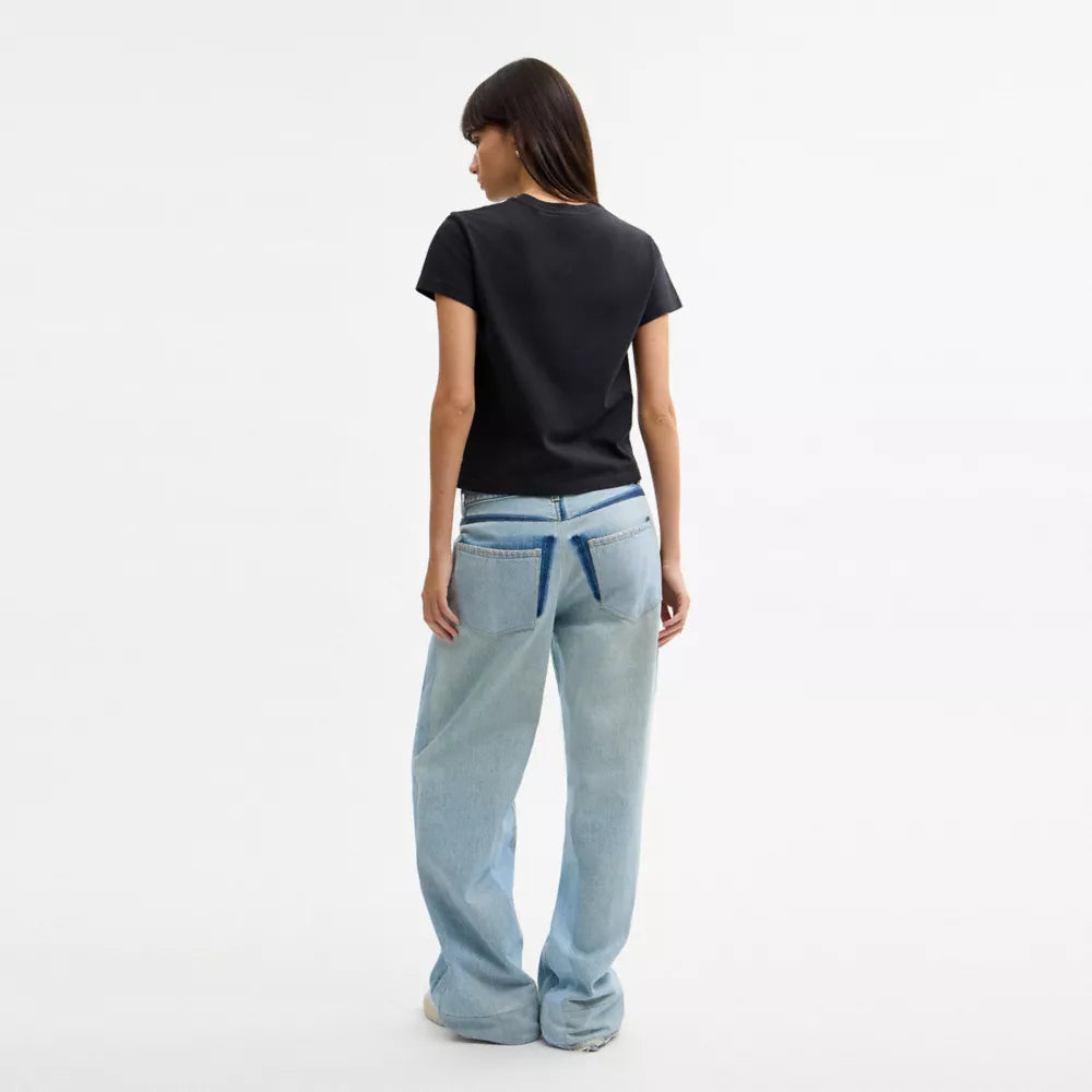 Postcard 90s Fit T-Shirt - Black