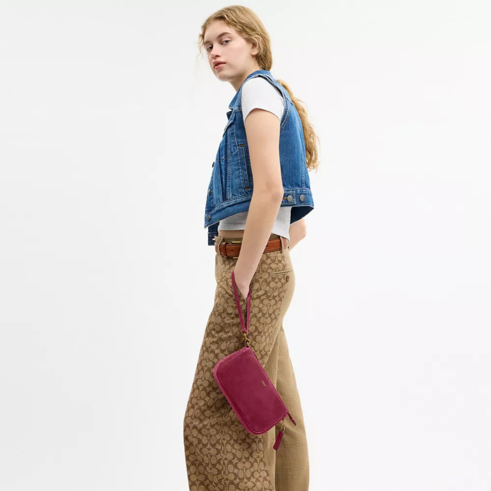 Plaza Bag - Brass/Dark Fuchsia