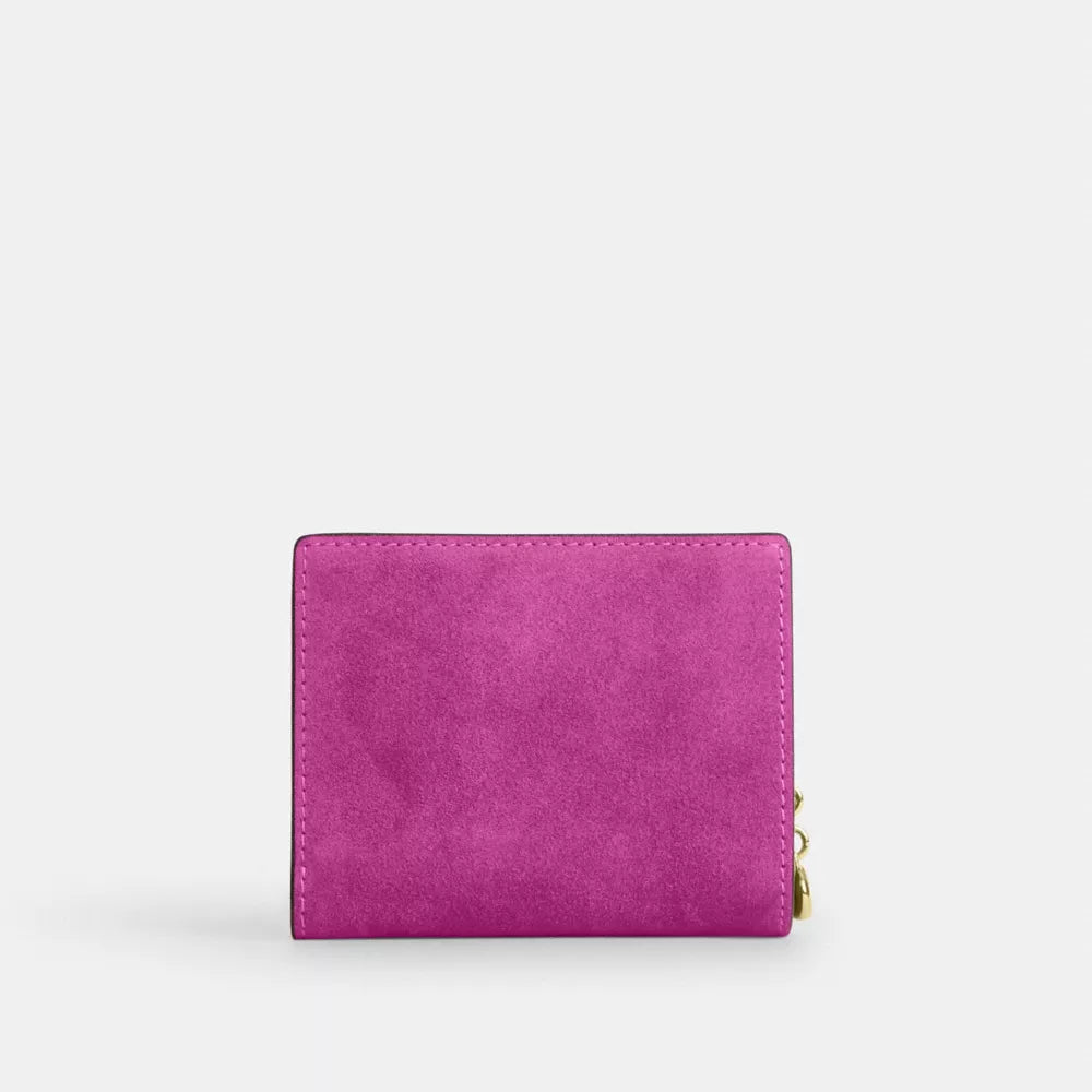 Snap Wallet - Suede/Im/Magenta