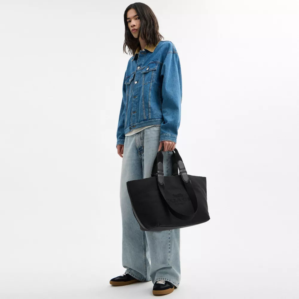 Small Tour Tote Bag - Canvas/Gunmetal/Black Multi