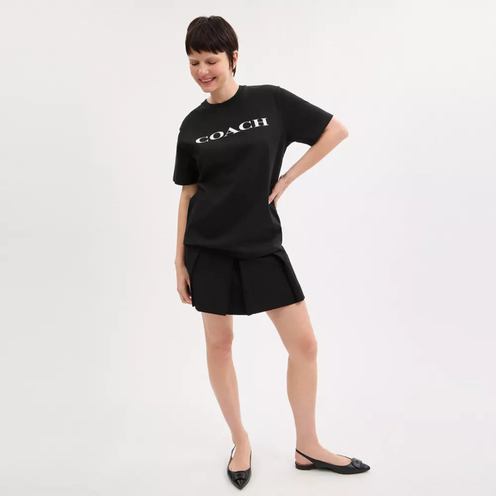 Coach T-Shirt In Organic Cotton - Black