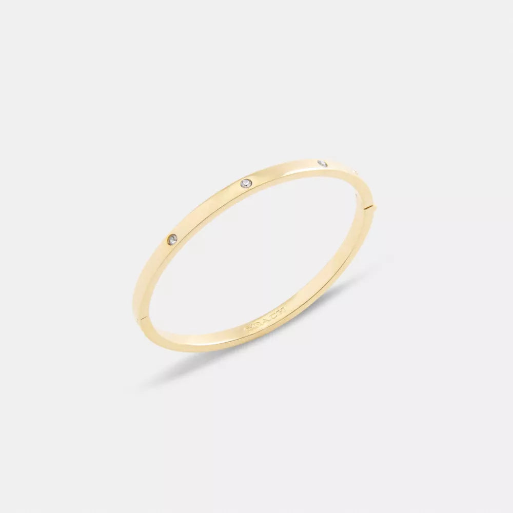 Essential Hinged Bangle - Gold
