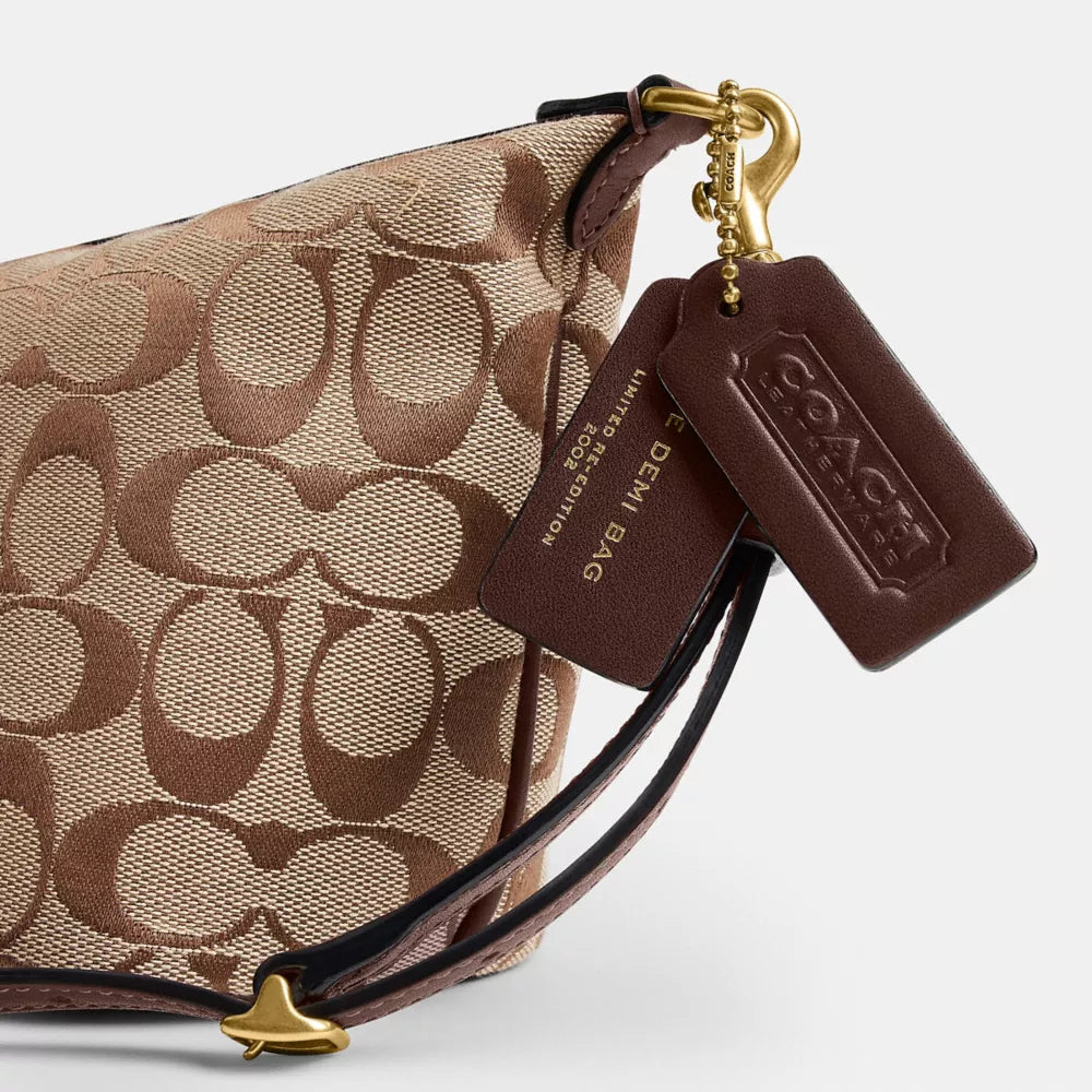 Demi Bag In Signature Jacquard - signature jacquard/B4/Khaki  Maple