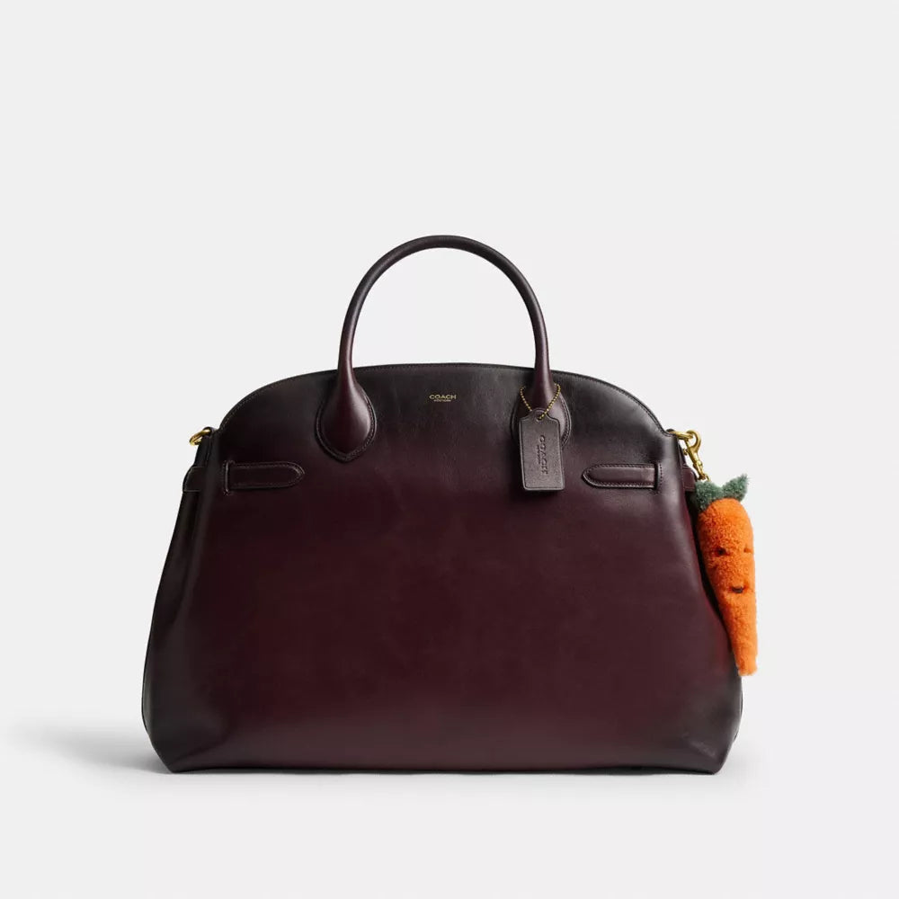 Carroty Bag Charm In Shearling - Brass/Multi