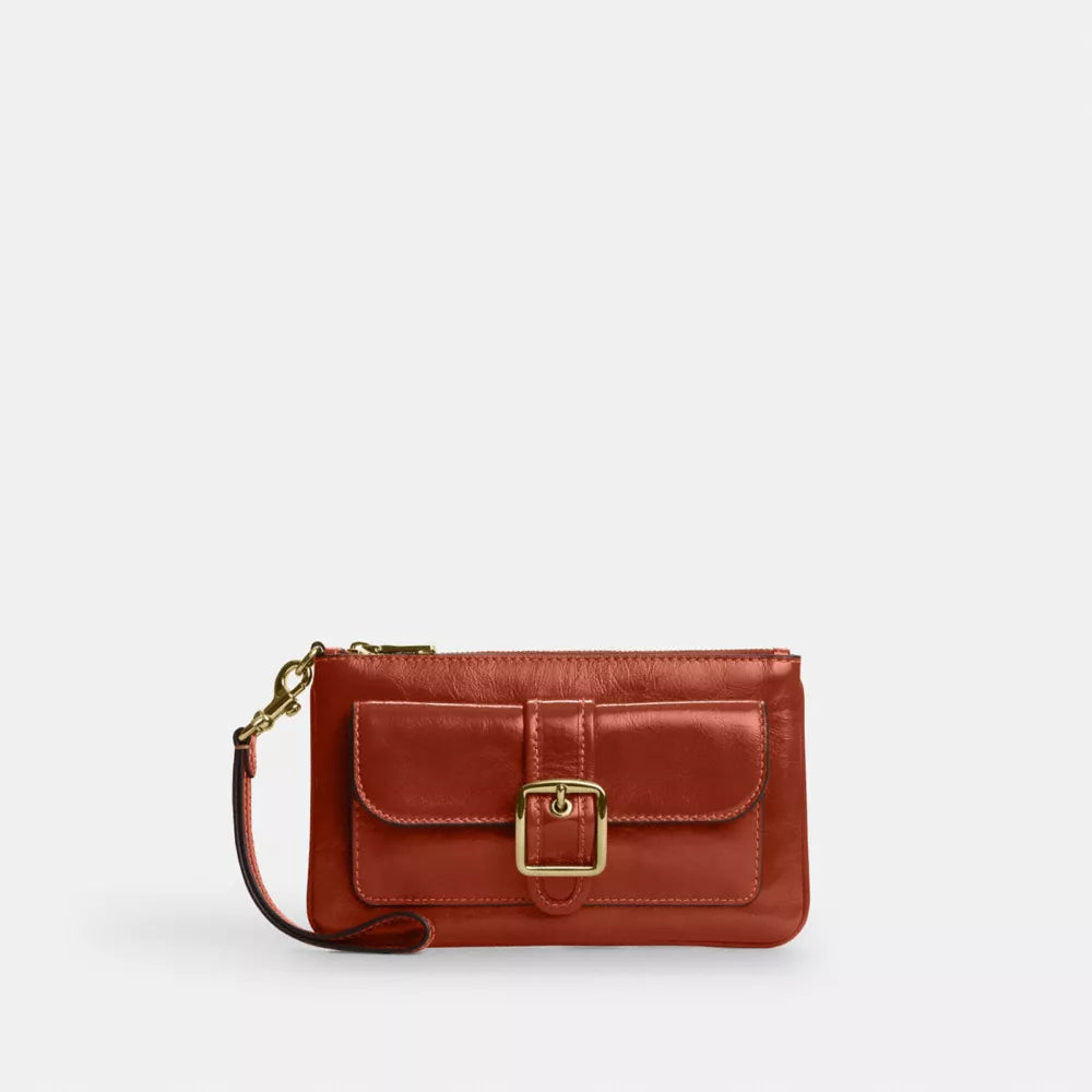 Ashton Wristlet - Gold/Cinnamon