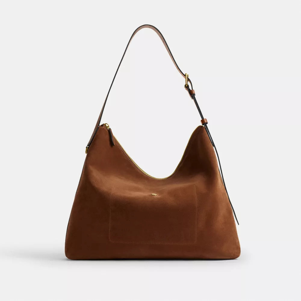 Mott Messenger Bag - Suede/Warm Brown