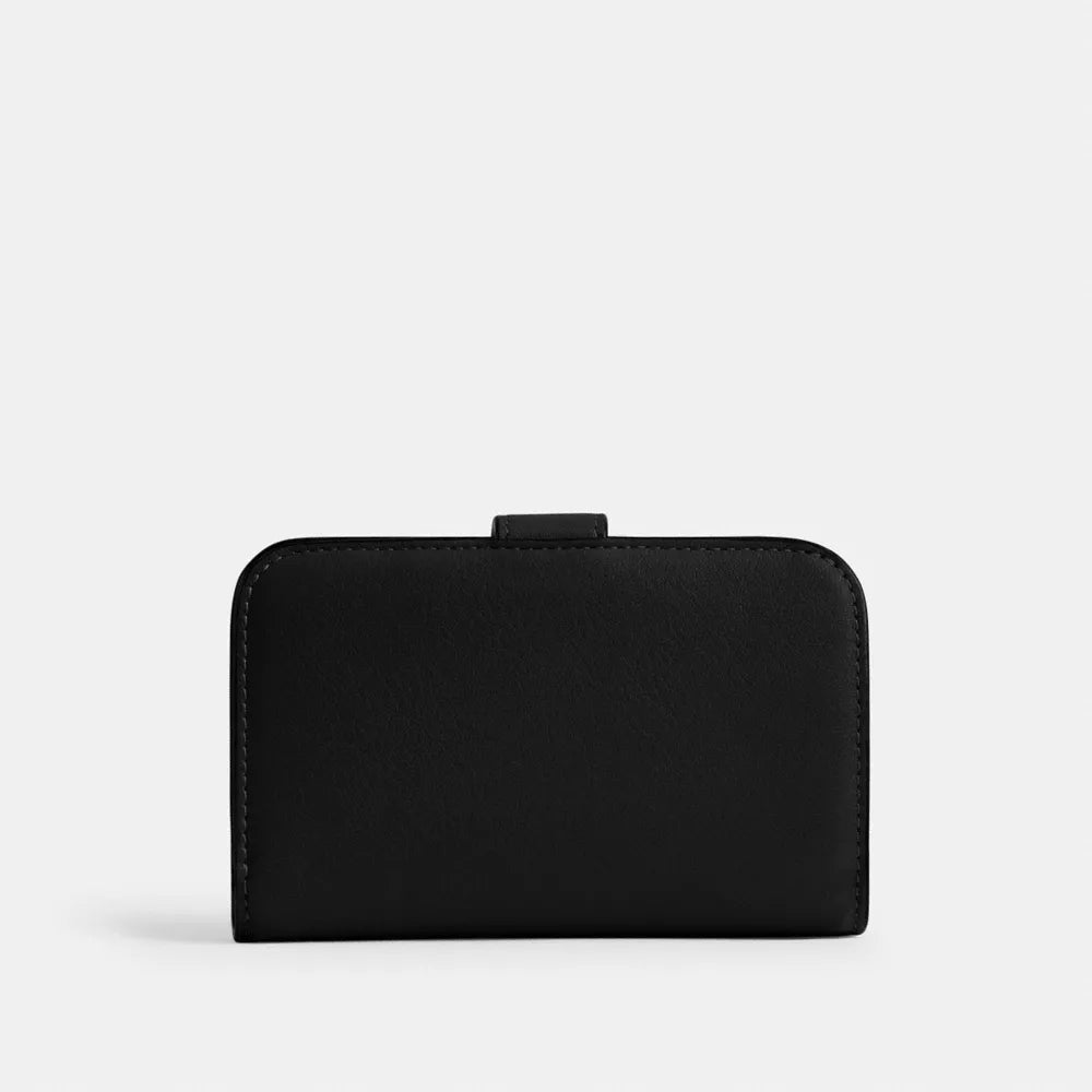 Tabby Wallet - Smooth Leather/Brass/Black