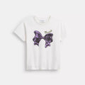 Bow T-Shirt In Organic Cotton - Vintage Ivory