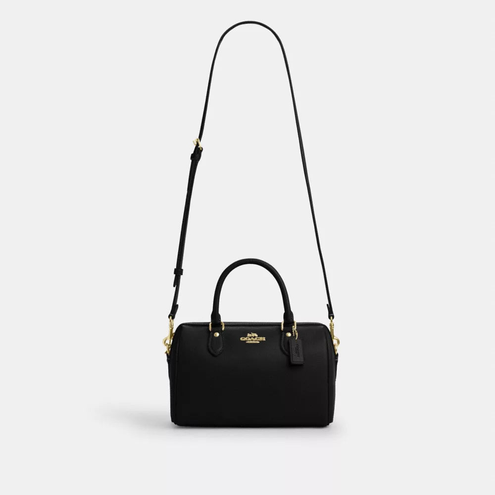 Rowan Satchel Bag - Gold/Black