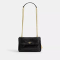 Elodie Crossbody Bag 18 With Quilting - Gold/Black