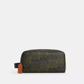 Large Travel Kit In Signature Camo Print - Silver/GREEN