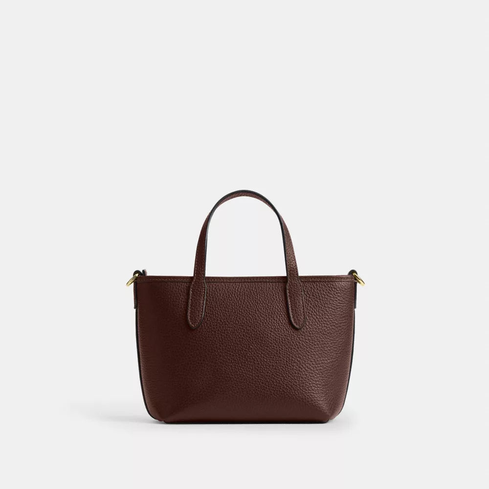City Mini Tote Bag - Pebbled Leather/Gold/Maple
