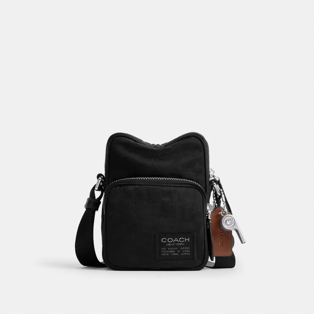 Locke Crossbody Bag In Signature Nylon Jacquard - Nylon/Black