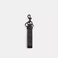 Loop Bag Charm In Signature Canvas - Black Signature