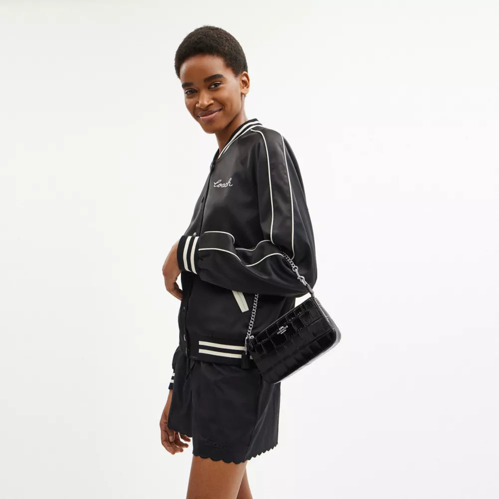 Nolita 19 - Embossed Crocodile/Silver/Black