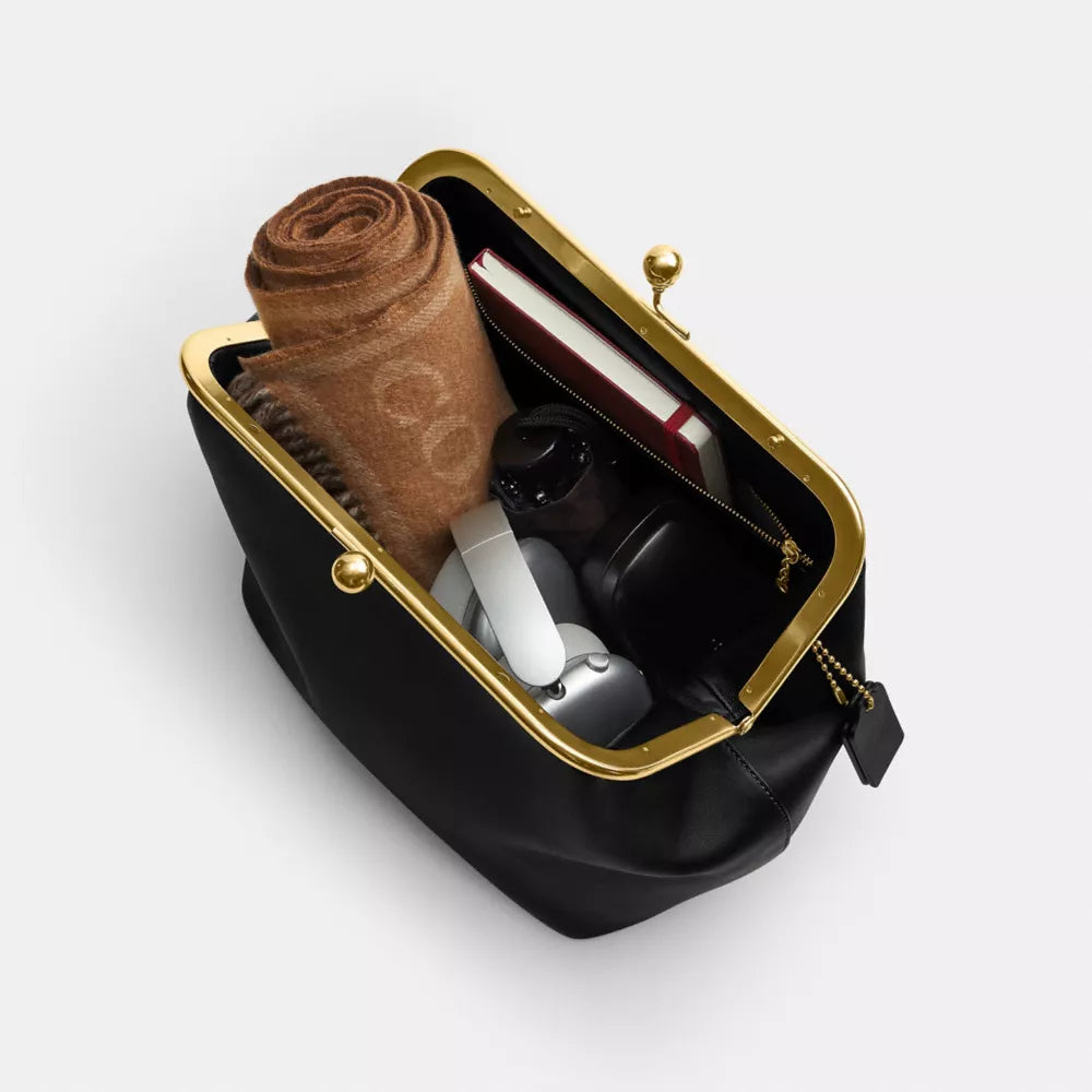 Kisslock Frame Bag 27 - Brass/Black
