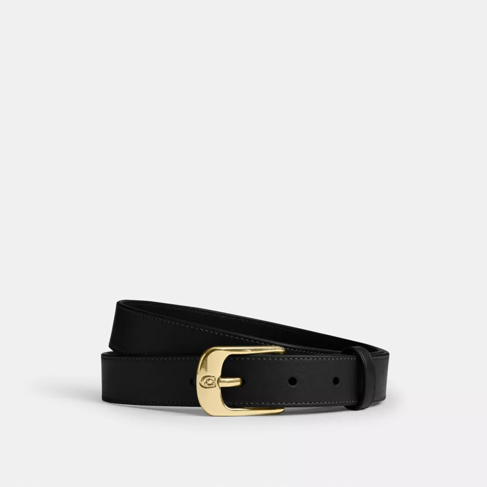 C Harness Buckle Belt, 25MM - Gold/Black