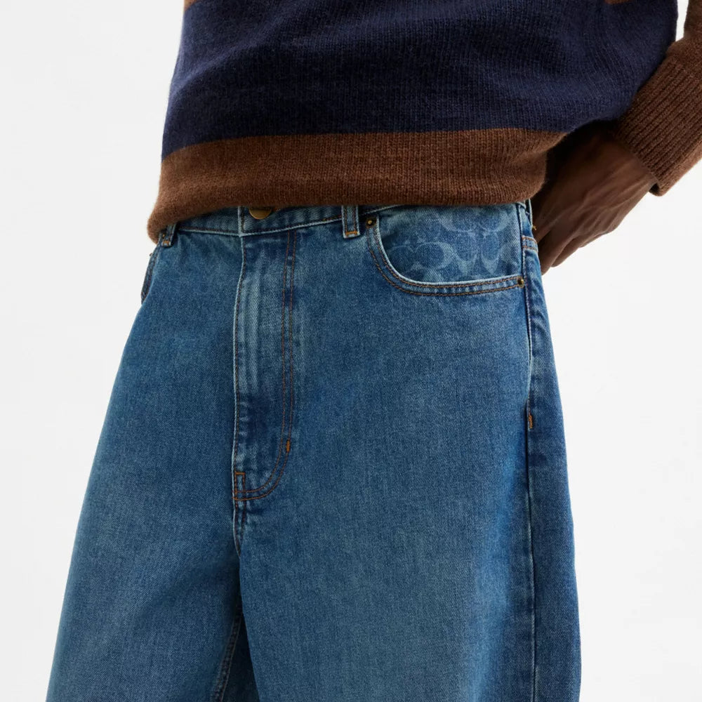 Baggy Denim Jeans - Cold Spring Medium Wash