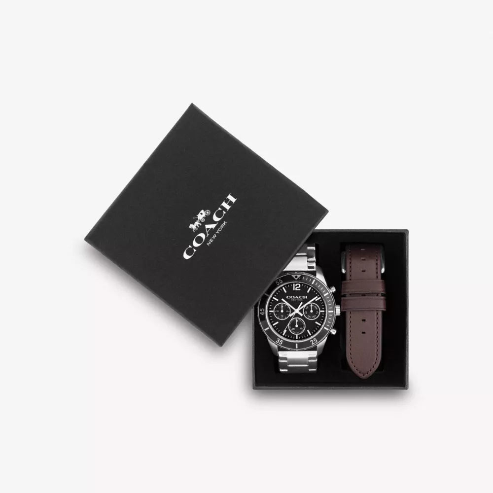 Cole Watch Gift Set, 44MM - Brown